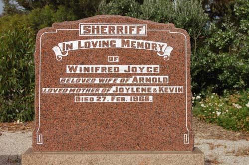Sherriff,Winifred Joyce