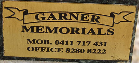 Garner memorials  DS#44789C